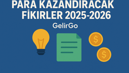 Para Kazandıracak Fikirler 2025-2026 GelirGo